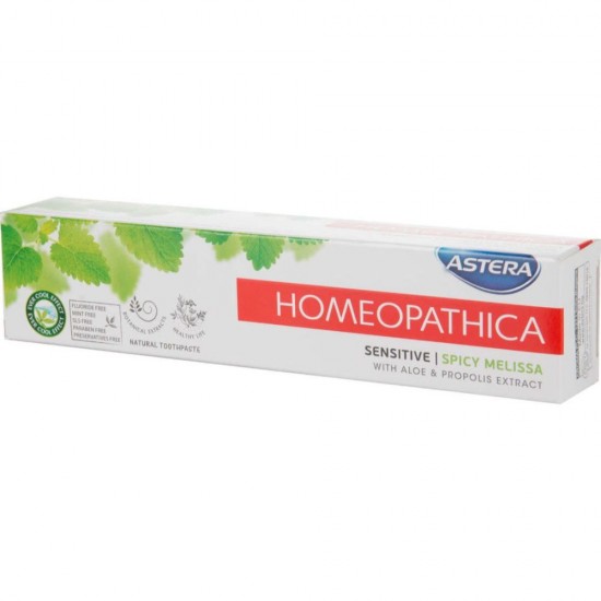Pasta de dinti ASTERA, 75 ml, Sensitive, Aloe si Propolis, Pasta pentru Dinti, Pasta de Dinti Anticarii, Pasta de Dinti Pentru Albire, Pasta de Dinti Anticarii, Pasta de Dinti Pentru Albire, Articole Igiena Dentara