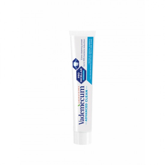 Pasta de Dinti VADEMECUM Advanced Clean, 75 ml, Pasta pentru Albirea Dintilor, Pasta de Dinti pentru Albire, Pasta de Dinti pentru Curatare Intensa, Pasta pentru Albirea Dintilor, Pasta de Dinti Vademecum