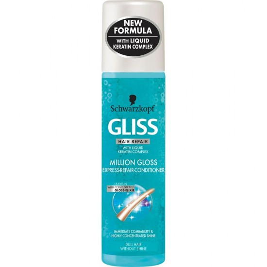 Balsam de Par Spray Gliss Million Gloss, 200 ml, Balsam Par, Balsam pentru Par Spray, Balsam Schwarzkopf, Balsam Spray Million Gloss, Balsam de par Schwarzkopf, Balsam de Par Gliss