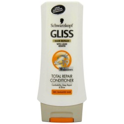 Balsam Par GLISS Total Repair, 200 ml, Pentru Par Deteriorat, Cu Keratina, Balsam pentru Par Fragil, Balsam Fortifiant, Produse de Ingrijire a Parului, Produse Hairstyling, Balsamuri Regeneratoare, Balsam Anti-Rupere