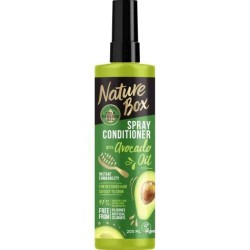 Balsam Spray NATURE BOX Avocado Oil, 200 ml, Ulei Presat la Rece din Avocado, Balsam Vegan, Spray Balsam NATURE BOX, Balsam Spray cu Extracte Naturale, Balsam cu Ulei de Avocado, Balsamuri Fara Parabeni
