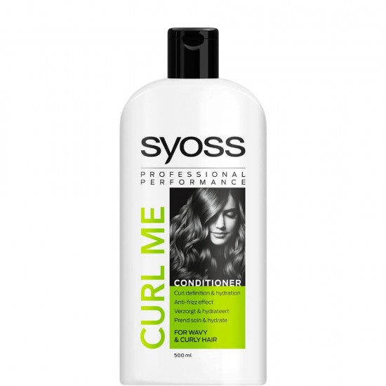 Balsam SYOSS Curl Me, 500 ml, pentru Par Ondulat, Balsam Par Ondulat, Balsamuri pentru Par Ondulat, Produse de Ingrijire a Parului, Produse Hairstyling, Balsamuri Bucle, Balsam pentru Par Cret