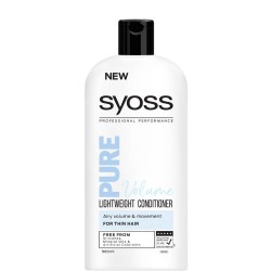 Balsam SYOSS Pure Volume, 500 ml, pentru Par Uscat, Balsam pentru Parul Uscat, Balsam Par Degradat, Balsam Fortifiant, Balsam Revitalizant, Produse de Ingrijire a Parului, Produse Hairstyling, Balsamuri Regeneratoare