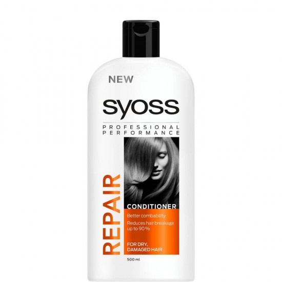 Balsam SYOSS Repair, 500 ml, pentru Par Uscat, Balsam Par Uscat, Balsamuri pentru Par Uscat, Balsam Regenerator, Produse de Ingrijire a Parului, Produse Hairstyling, Balsamuri Par Degradat, Balsam pentru Par Deteriorat