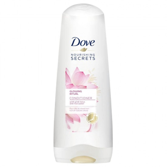 Balsam DOVE Glowing, 200 ml, cu Extract de Floare de Lotus si Apa de Orez, Balsam pentru Hranire, Balsamuri Hidratante, Balsam Revitalizant, Balsam Hidratant, Produse de Ingrijire a Parului, Produse Hairstyling, Blasam Ingrijire Par