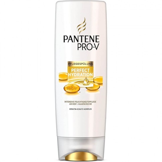 Balsam PANTENE Pro-V Perfect Hydration, 200 ml, Balsam Par Deteriorat, Balsam pentru Parul Uscat, Balsam Hranire Par Degradat, Balsam Revitalizant, Balsamuri Hidratante, Produse de Ingrijire a Parului, Produse Hairstyling, Blasam Ingrijire Par