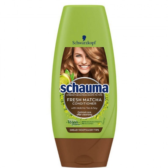 Balsam Schauma pentru Par Gras la Radacina, 200 ml, Fresh Matcha, Balsam Par Gras, Balsam Radacini Grase, Balsam Matcha, Balsam cu Matcha, Balsam Schauma, Balsam Vegan, Balsam Schauma Par Gras, Balsam Impotriva Parului Gras