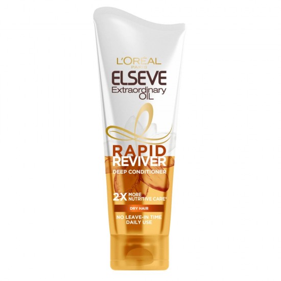 Balsam pentru Par Uscat L’Oreal Paris Elseve Rapid Reviver Extraordinary Oil, 180 ml, Balsam Par Uscat, Balsam Extraordinary Oil, Balsam de Par Uscat, Balsam L’Oreal Par Uscat, Balsam Hidratare, Balsam Refacere, Balsam Par Deteriorat