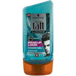 Gel Par Taft Looks Stand Up Looks, Mega Hold 5, 150 ml, Gel Ingrijire Par Barbati, Produse pentru Par Barbati, Geluri Profesionale Barbati, Gel Profesional pentru Par, Gel pentru Coafura, Produse pentru Styling, Gel Aranjare Par Barbati