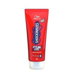 Gel de Par Wella Shockwaves Styling Steel, 150 ml, Fixare Ultra Puternica, Modelator, Gel de Par Modelator, Gel Modelare Par, Gel de Par cu Fixare Ultra Puternica, Gel Fixare Ultra Puternica Par, Gel pentru Par Scurt, Gel de Par Pentru Femei