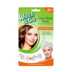 Masca de Par Wash&Go, 35 ml, pentru Par Deteriorat, Masca Regeneratoare pentru Par Deteriorat, Masca de Regenerare pentru Par, Tratament Regenerator Par, Masca pentru Par Deteriorat, Masca Par Degradat, Tratament pentru Par