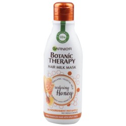 Masca de Par Reparatoare, 250 ml, Garnier Botanic Therapy Hair Milk Mask Honey, Masca pentru Par Deteriorat, Masca de Par pentru Varfuri Despicate, Masca pentru Varfuri Despicate, Tratament Reparator pentru Par