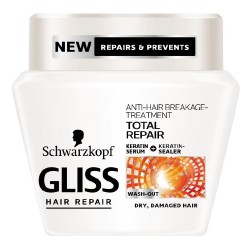 Masca Par GLISS Total Repair 19, 300 ml, Par Uscat, Masca de Par pentru Femei, Masca Reparatoare pentru Par, Masca pentru Par Tern, Masca Reparatoare pentru Par Uscat, Masca de Par Gliss, Masca Hidratanta Par