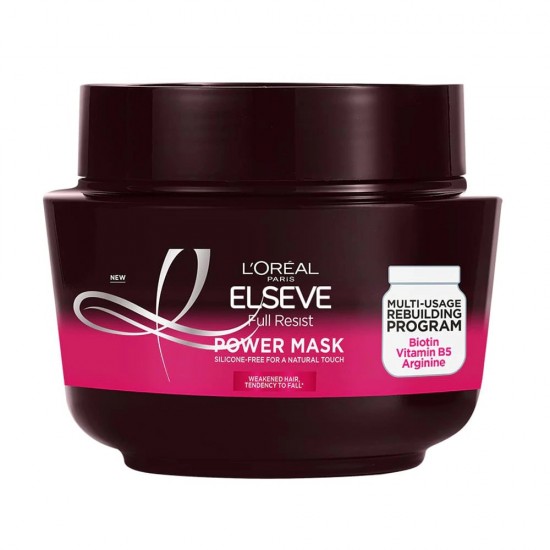 Masca pentru Par Fragil L’Oreal Paris Elseve Full Resist, 300 ml, Masca Par Fragil, Masca pentru Par cu Tendinta de Cadere, Masca Contra Ruperii Parului, Masca L’Oreal Paris, Masca pentru Parul Fragil, Masca Par Deteriorat, Masca Elseve