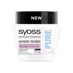 Masca de Par Syoss Pure Smooth pentru Par cu Fir Gros, 300 ml, Masca pentru Par, Masca Par Fir Gross, Masca Hranitoare, Masca Tratament Intensiv, Masca Hranire Intensiva, Masca Par Gros, Masca Syoss, Masti pentru Par
