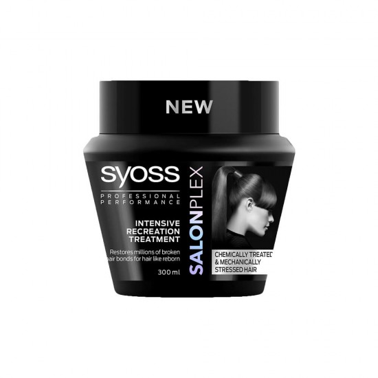 Masca de Par Syoss Salonplex pentru Par Tratat Chimic, 300 ml, Masca pentru Par, Masca Par Deteriorat, Masca Hranitoare, Masca Tratament Intensiv, Masca Hranire Intensiva, Masca Par Tratat Chimic, Masca Syoss, Masti pentru Par, Masca Par Vopsit