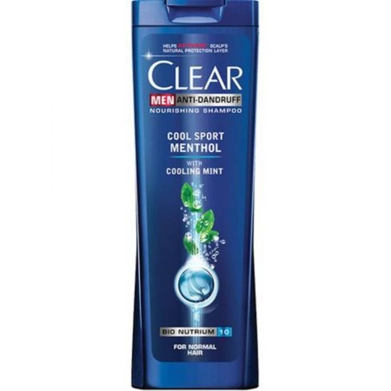 Sampon CLEAR Men Cool Sport Menthol, 400 ml, pentru Par Normal, Extract de Menta, Sampon cu Menta, Sampon pentru Barbati, Produse de Ingrijire a Parului, Produse Hairstyling, Sampon Antimatreata, Sampon Par Par Normal