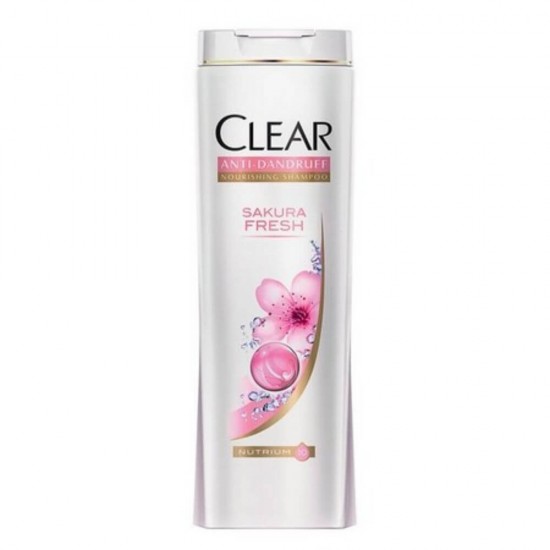 Sampon CLEAR Women Sakura Fresh, 400 ml, pentru Par Normal, Extract Flori de Cires, Sampon cu Extracte, Sampon pentru Femei, Produse de Ingrijire a Parului, Produse Hairstyling, Sampon Antimatreata, Sampon Par Par Normal