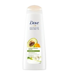 Sampon DOVE Strengthening Ritual, 250 ml, Par Deteriorat, cu Extract de Avocado si Calendula, Sampon cu Extracte Naturale, Sampoane Revitalizante, Sampon Fortifiere, Produse de Ingrijire a Parului, Produse Hairstyling, Sampon Intarire Par