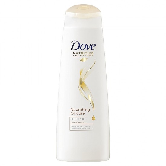 Sampon DOVE Nourishing Oil Care, 250 ml, Par Subtire, cu Ulei de Migdale si Cocos, Sampon cu Extracte Naturale, Sampoane Revitalizante, Sampon Fortifiere, Produse de Ingrijire a Parului, Produse Hairstyling, Sampon Intarire Par