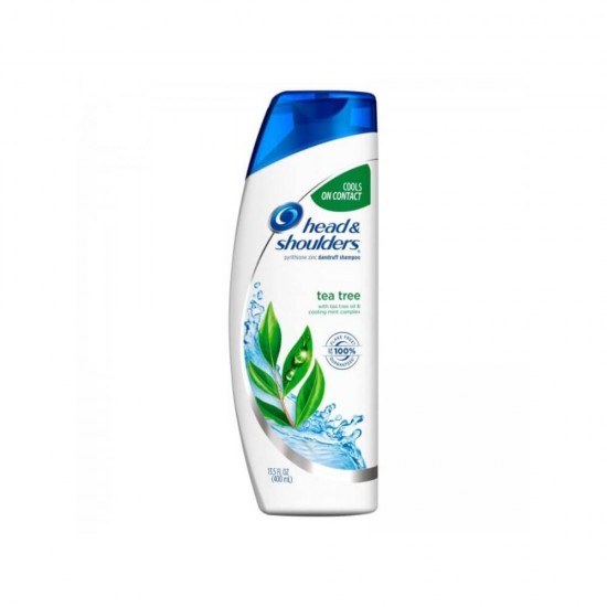 Sampon HEAD&SHOULDERS Refreshing Tea Tree, 400 ml, Extract de Ceai Verde, Sampon cu Ceai Verde, Sampon Antimatreata, Produse de Ingrijire a Parului, Produse Hairstyling, Sampon cu Extracte Naturale, Sampon Hidratare