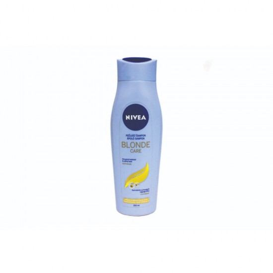Sampon Nivea Blonde Care, 250 ml, cu Musetel, Sampon Ingrijire Par Blond, Sampon cu Extract de Musetel, Sampon pentru Par Blond, Sampon pentru Par Blond Natural, Sampon Par Blond Nuantat, Sampon Par Vopsit Blond, Sampon Hidratant