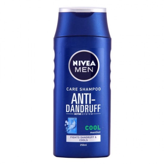 Sampon NIVEA Men Anti-Dandruff Power, 250 ml, cu Extract de Bambus, Sampon Antimatreata Barbati, Sampoane Ingrijire Par Barbati, Sampon pentru Barbati, Produse de Ingrijire a Parului, Produse Hairstyling, Sampon Par Fragil