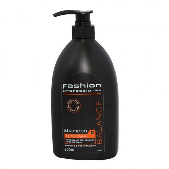 Sampon Fashion Professional Balance, 900 ml, Sampoane pentru Par Uscat, Sampon Par Profesional, Sampoane Fashion Professional Balance, Sampon Par Degradat, Sampoane Regeneratoare, Sampon Reparator, Sampoane Nutritive pentru Parul Uscat si Deteriorat