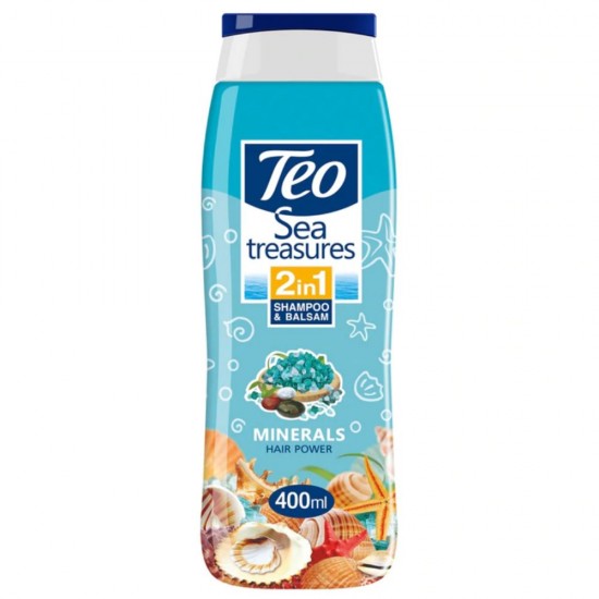 Sampon cu Balsam TEO Minerals, 400 ml, Sampon pentru Par, Sampon TEO, Sampon cu Balsam, Sampon Antimatreata