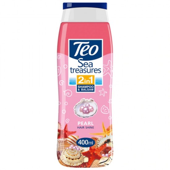 Sampon cu Balsam TEO Pearls, 400 ml, Sampon pentru Par, Sampon TEO, Sampon cu Balsam, Sampon Antimatreata