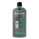 Sampon SYOSS Men Volume, 500 ml, Par Subtire si Normal, Sampon Par Fragil, Sampoane Antimatreata, Sampon pentru Barbati, Produse de Ingrijire a Parului, Produse Hairstyling, Sampon Par Subtire