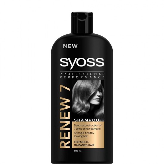 Sampon SYOSS Review 7, 500 ml, Par Subtire, Sampon Par Subtire, Sampoane pentru Par Fragil, Sampon Antimatreata, Produse de Ingrijire a Parului, Produse Hairstyling, Sampoane Regeneratoare, Sampon Anti-Rupere