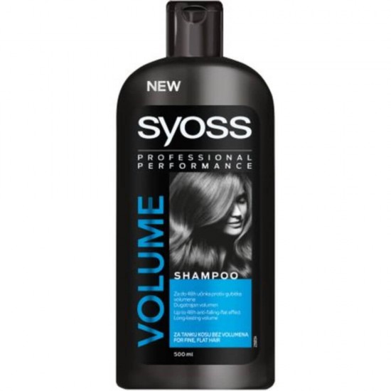 Sampon SYOSS Volume, 500 ml, pentru Par Revitalizat, Sampoane Par Subtire, Sampoane pentru Par Subtire, Sampon Antimatreata, Produse de Ingrijire a Parului, Produse Hairstyling, Sampoane Regeneratoare, Sampon Reparator Par Degradat
