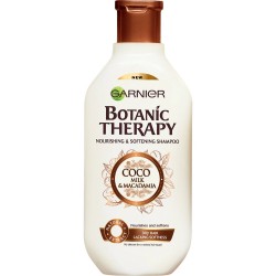 Sampon Garnier Botanic Therapy Coco Milk and Macadamia, 250 ml, Sampon pentru Par, Sampon Nutritiv, Sampon Hidratant, Sampon Par Uscat, Sampon Par Deteriorat, Sampon Lapte de Cocos, Sampon Macadamia, Sampon Garnier
