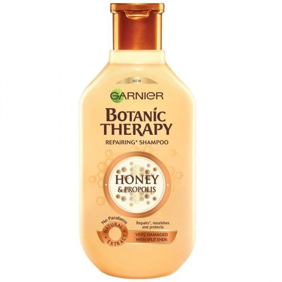 Sampon Garnier Botanic Therapy Honey and Propolis, 400 ml, Sampon pentru Par, Sampon Nutritiv, Sampon Hranitor, Sampon Reparator, Sampon Par Deteriorat, Sampon Varfuri Despicate, Sampon Miere, Sampon Propolis, Sampon Garnier