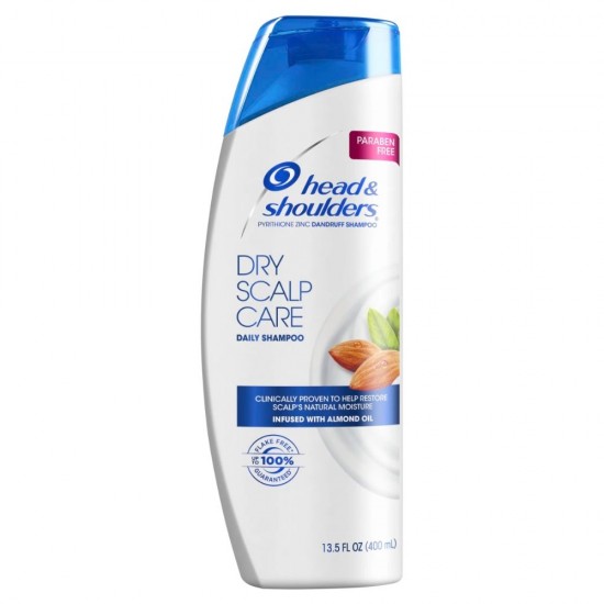 Sampon Head & Shoulders Dry Scalp Care, 400 ml, Anti-Matreata, cu Ulei de Migdale, Sampon Anti-Matreata, Sampon Impotriva Matretii, Sampon Scalp Uscat, Sampon Ulei de Migdale, Sampoane Head & Shouders, Sampoane Anti-Matreata, Sampoane Hidratante