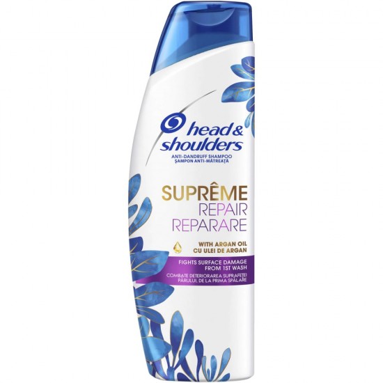 Sampon Head & Shoulders Supreme Repair, 400 ml, Anti-Matreata, cu Ulei de Argan, Sampon Anti-Matreata, Sampon Impotriva Matretii, Sampon Hidratant, Sampon Ulei de Argan, Sampoane Head & Shouders, Sampoane Anti-Matreata, Sampoane Hidratante
