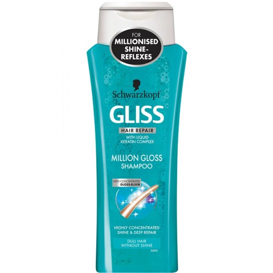 Sampon Million Gloss Schwarzkopf, 250 ml, cu Cheratina, Sampon de Par, Sampon pentru Par Tern, Sampon Par Uscat, Sampon Schwarzkopf, Sampon Efect Stralucitor, Sampon cu Cheratina, Sampoane Par, Sampoane Schwarzkopf