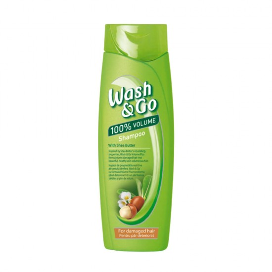 Sampon cu Unt de Shea WASH&GO, 400ml, Sampon Hidratant de Par, Sampon pentru Curatare, Sampon Revitalizant, Sampon pentru Femei, Sampon Unt de Shea, Sampon Wash&Go, Sampon cu Unt de Shea, Sampon Hranitor, Sampon Par Normal