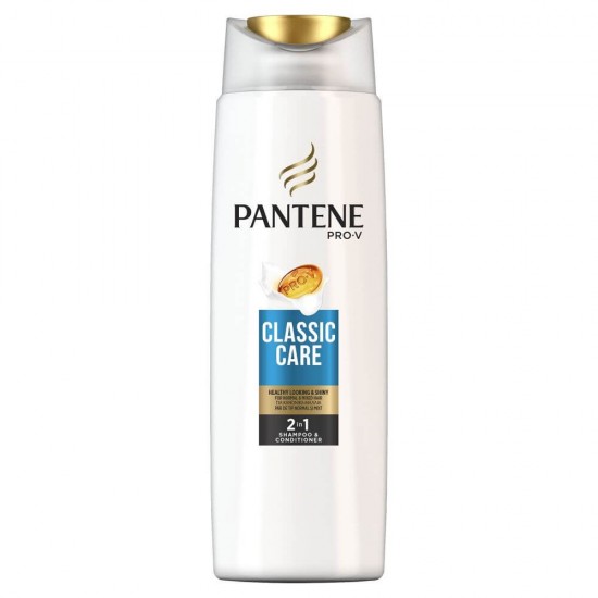 Sampon PANTENE Pro-V Classic Clean, 360 ml, Pentru Par Normal, Par Sanatos si Stralucitor, Sampon Spalare Par, Sampon Fortifiere, Sampoane pentru Par, Sampon Ingrijire Scalp, Sampon Curatare Par, Sampon pentru Par Vitalizat