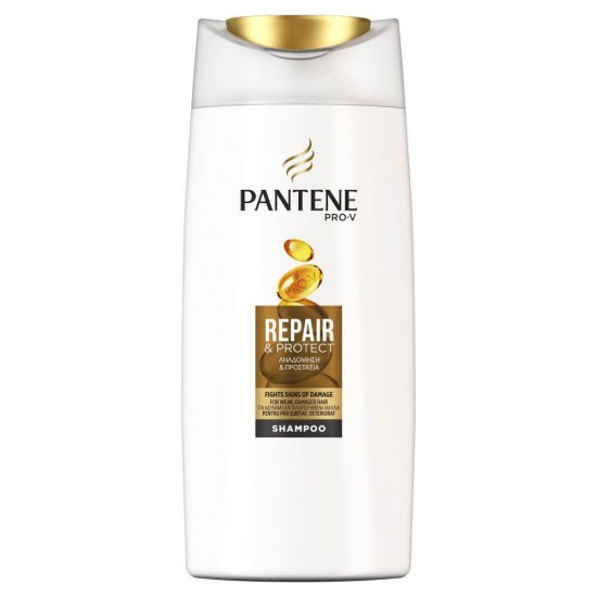 Sampon PANTENE Pro-V Repair & Protect, 360 ml, Pentru Par Deteriorat, Repara si Protejeaza Parul, Sampon Spalare Par, Sampon Fortifiere, Sampoane pentru Par, Sampon Ingrijire Scalp, Sampon Curatare Par