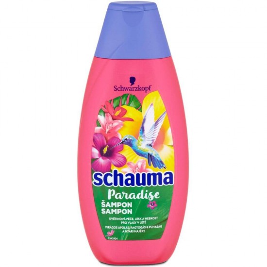 Sampon SCHAUMA Paradise, 400 ml, Pentru Toate Tipurile de Par, Sampon Spalare Par, Sampon Fortifiere, Sampoane pentru Par, Sampon Ingrijire Scalp, Sampon Curatare Par, Sampon pentru Par Vitalizat