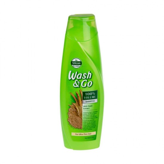 Sampon WASH&GO Volume, 200 ml, Pentru Par Subtire, Cu Extract de Drojdie, Sampon Par, Sampon Volum, Sampon Ingrijire Par, Sampon Spalare Par, Sampon Fortifiere, Sampoane pentru Par, Sampon Par Slab, Sampon Par Moale