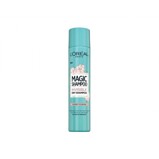 Sampon Uscat L'Oreal Paris Magic Shampoo Sweet Fusion, 200 ml, Sampon Uscat Magic Shampoo, Sampon Uscat Sweet Fusion, Sampon Uscat Loreal, Sampon Uscat pentru Revitalizare si Volum, Sampon Uscat pentru Par, Sampoane Uscate Loreal