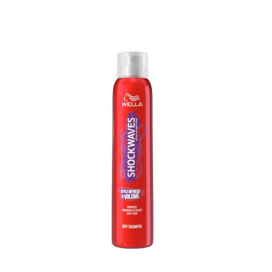 Sampon Uscat Wella Shockwaves Style Refresh&Volume, 65 ml, Sampon Uscat Shockwaves Style Refresh and Volume, Sampon Uscat pentru Revitalizare si Volum, Sampon Uscat pentru Par, Sampoane Uscate Wella, Sampon pentru Par Uscat