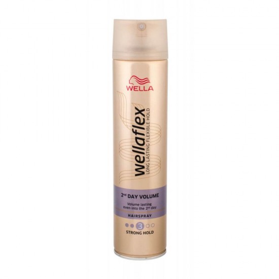 Fixativ Wella Wellaflex 2nd Day Volume, 250 ml, Fixare Medie, Fixativ pentru Volum Par, Fixativ Par Volum, Spray Fixativ pentru Fixare Medie, Fixativ Wellaflex, Fixativ Par, Fixativ Mediu pentru Par, Fixative Wella Wellaflex Second Day Volume