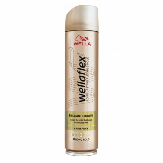 Fixativ Wella Wellaflex Brilliant Colours, 250 ml, Fixare Medie, Fixativ de Par, Fixativ pentru Par, Fixativ Mediu de Par, Fixativ Mediu pentru Par, Fixativ Coafare, Fixativ Putere Medie, Fixativ 3, Fixativ Strong Hold, Wella Fixativ