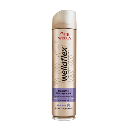 Fixativ Wella Wellaflex Fullness, 250 ml, Fixare Foarte Puternica, Fixativ de Par, Fixativ pentru Par, Fixativ Puternic de Par, Fixativ Puternic pentru Par, Fixativ Coafare, Fixativ Par Subtire, Fixativ 5, Fixativ Ultra Strong Hold, Wella Fixativ