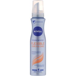 Spuma Nivea Flexible Curls Extra Strong 4, 150 ml, Spuma pentru Bucle, Mousse pentru Bucle, Spuma Modelatoare Par Ondulat, Produse Ingrijire Par, Produse Hairstyle, Spuma de Par pentru Volum, Spuma pentru Coafat, Mousse pentru Coafat, Nivea Volum Mousse