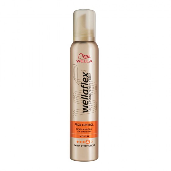 Spuma Wella Wellaflex Frizz Control, 250 ml, Fixare Puternica, Spuma de Par, Spuma pentru Par, Spuma Puternica de Par, Spuma Puternica pentru Par, Spuma Coafare, Spuma Par Electrizat, Spuma 4, Spuma Extra Strong Hold, Wella Spuma